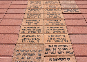 alumni garden bricks